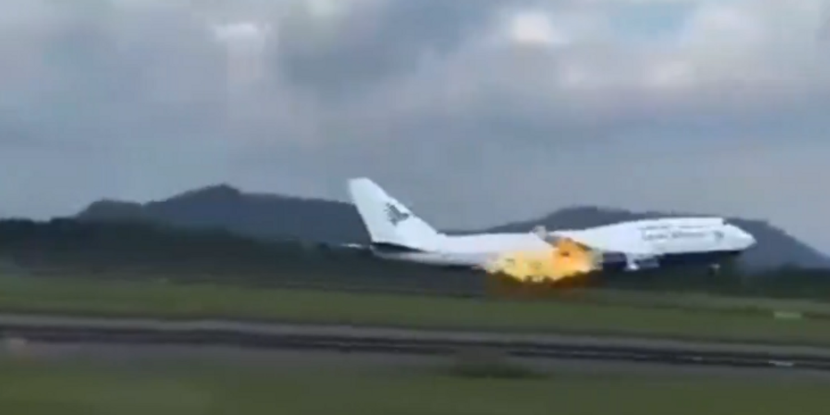 NextImg:Boeing plane carrying over 450 passengers makes emergency landing after engine catches fire