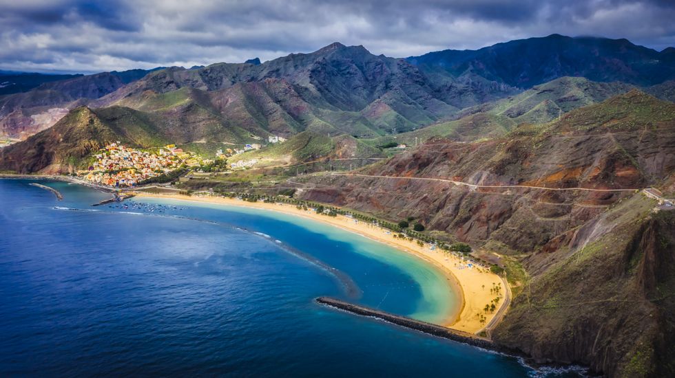 Water and mountains in Tenerife