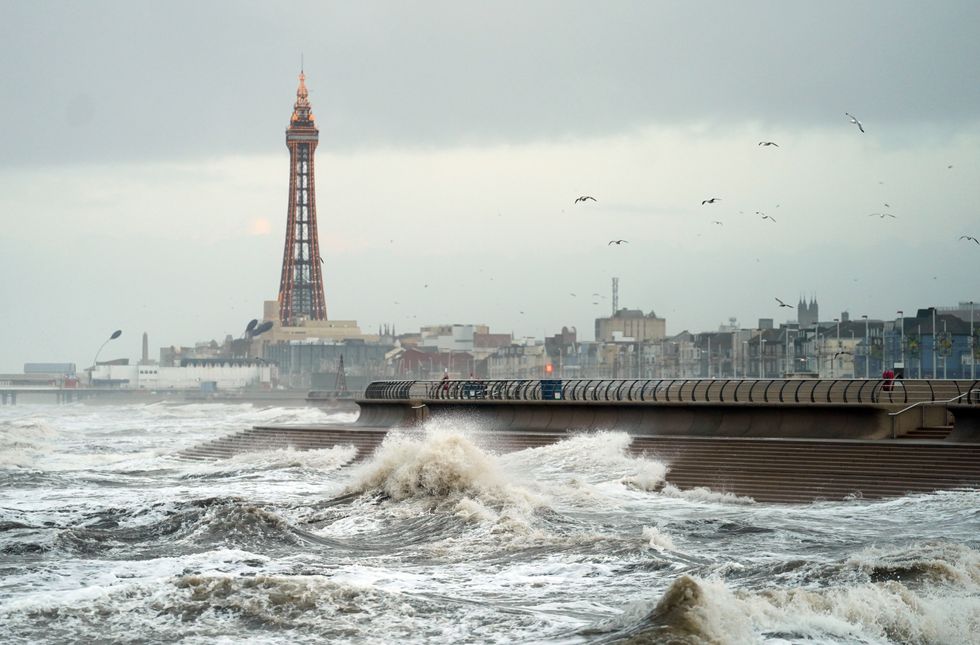 Waves at the coast, Blackpool