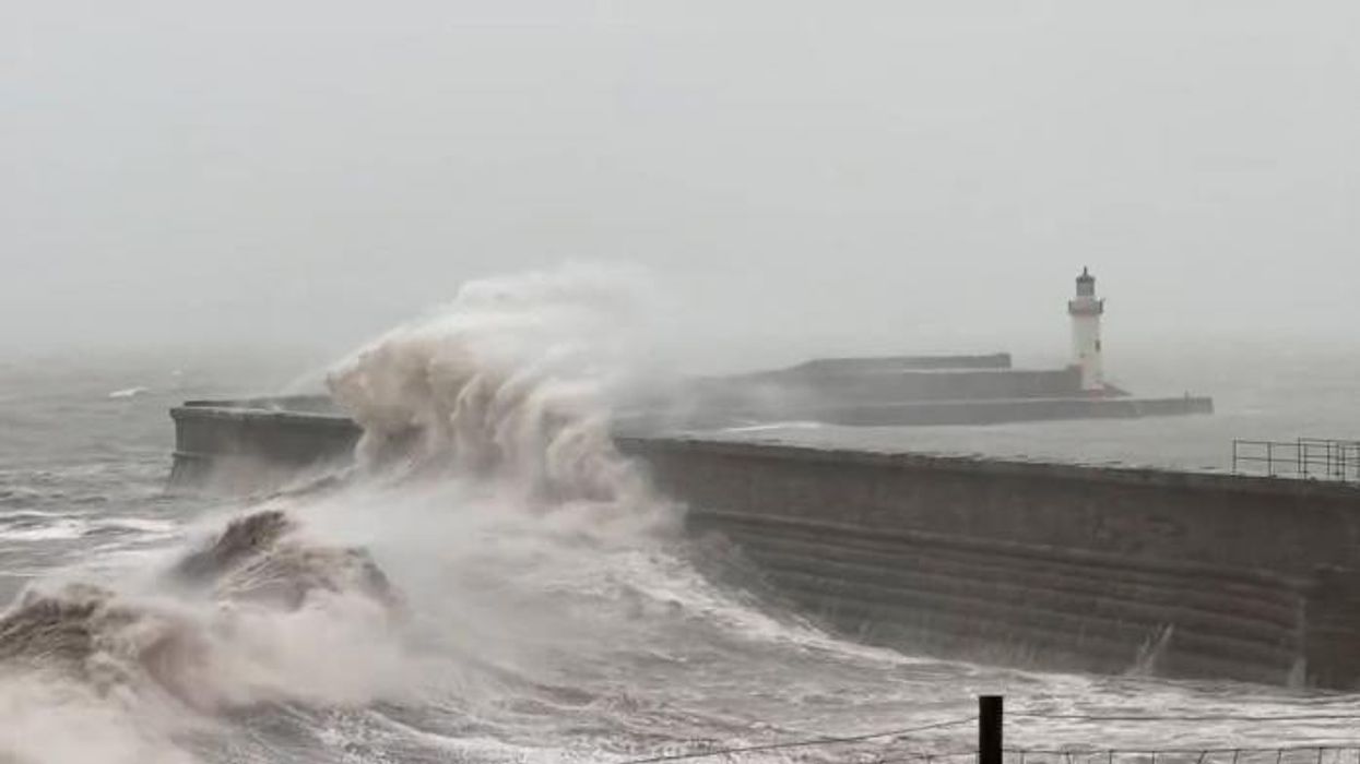 Storm Debi: Huge waves crash into Cumbria shoreline as 70mph winds prompt ‘danger to life’ warnings