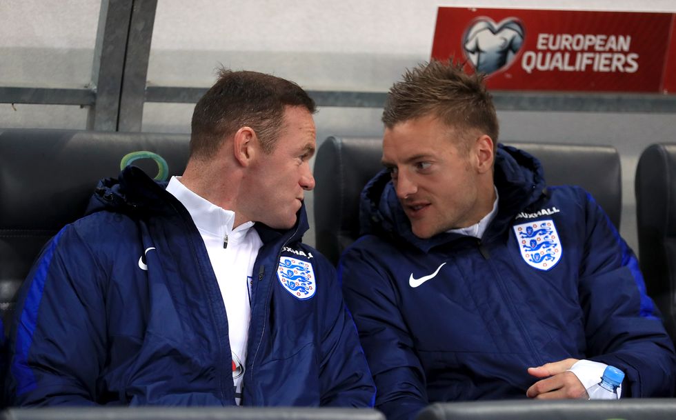 Wayne Rooney and Jamie Vardy were England teammates together