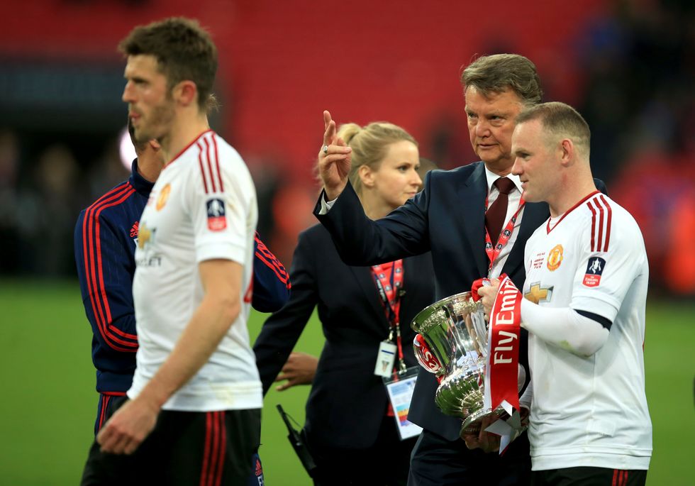 Wayne Rooney Louis van Gaal Man Utd
