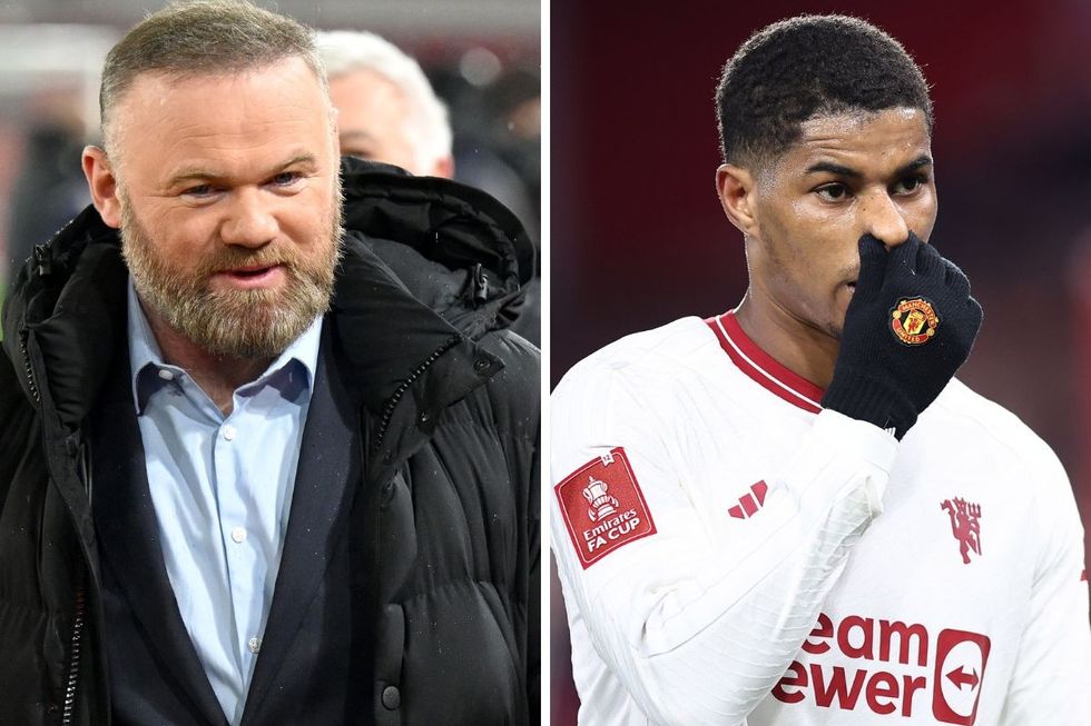 Wayne Rooney Man Utd Marcus Rashford