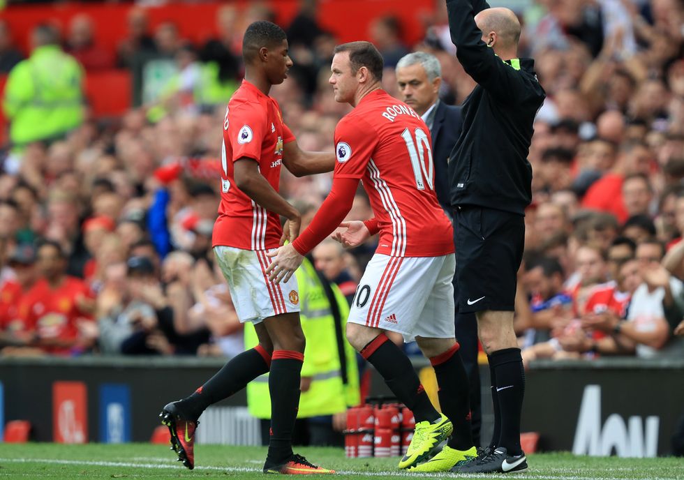 Wayne Rooney Marcus Rashford