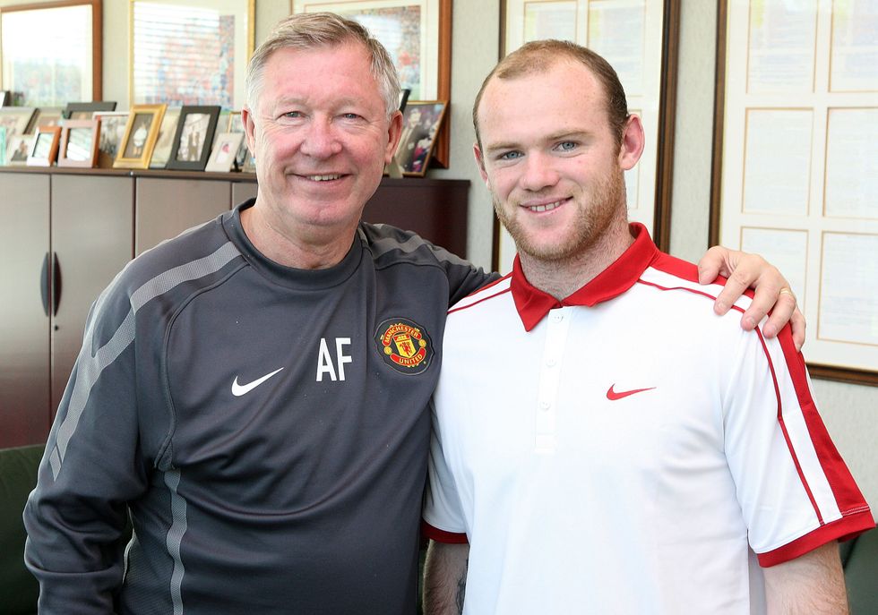 Wayne Rooney Sir Alex Ferguson Manchester United