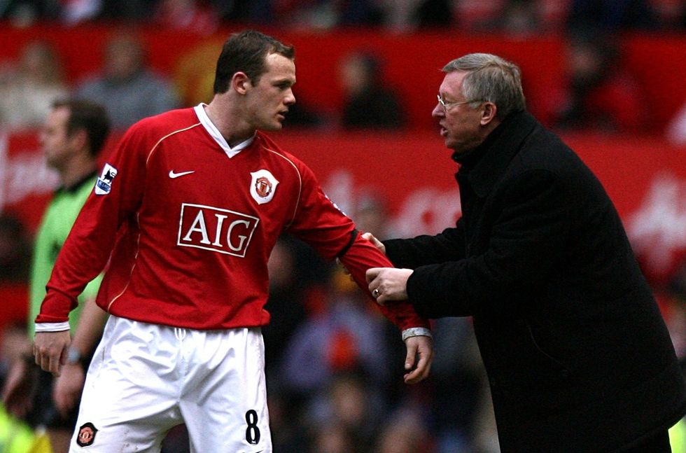 Wayne Rooney Sir Alex Ferguson Manchester United