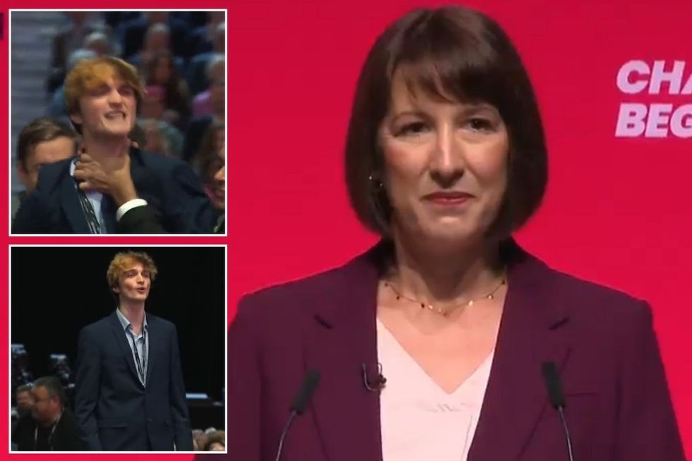 'We are still sending arms!' Pro-Palestine protester sparks chaos after disrupting Rachel Reeves speech