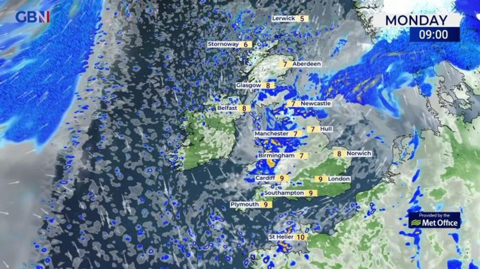 UK weather: Unsettled this week and potentially very windy mid week onwards