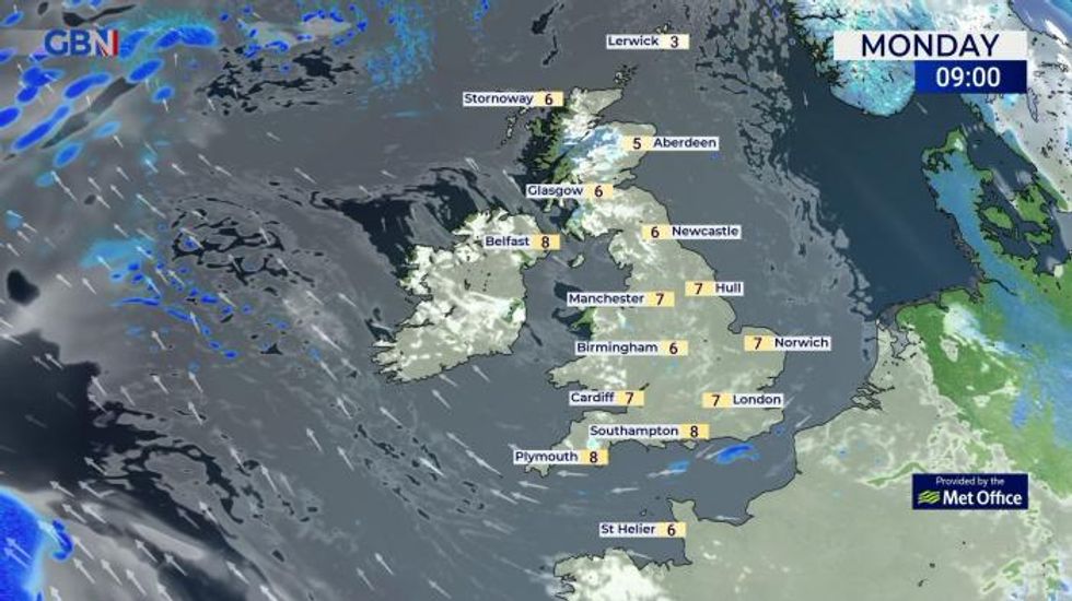 UK weather: Rather cloudy, some bright or sunny spells later