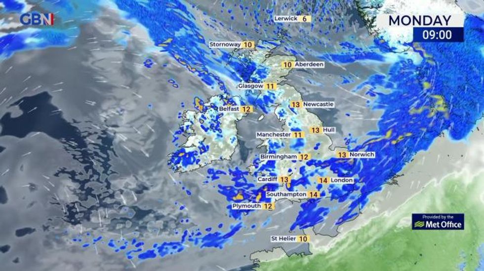 UK weather: Cloudier, windier and milder than recently with the northwest seeing rain
