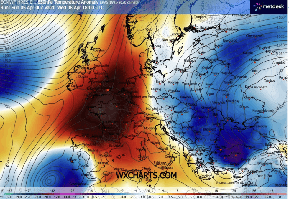 Weather forecast April 6 2026