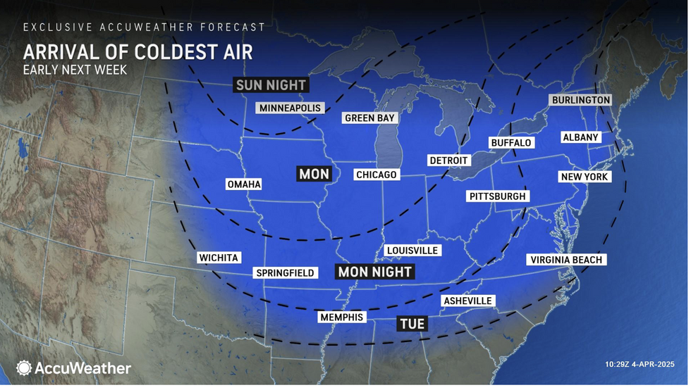 Weather forecast/Arrival of coldest air