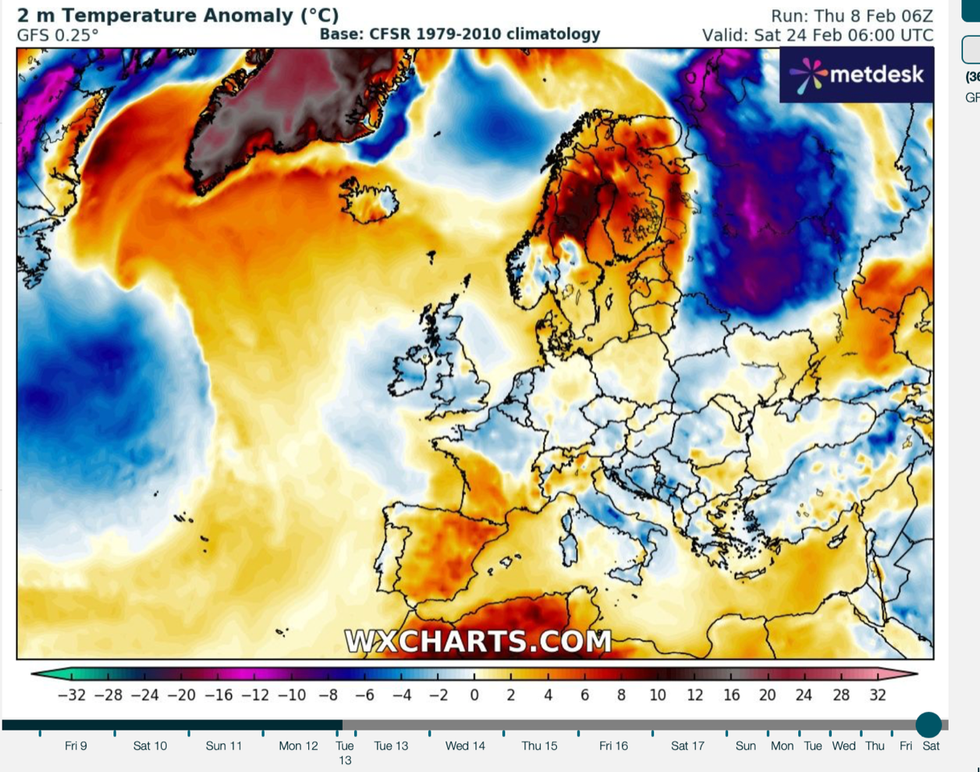 Weather forecast for Europe