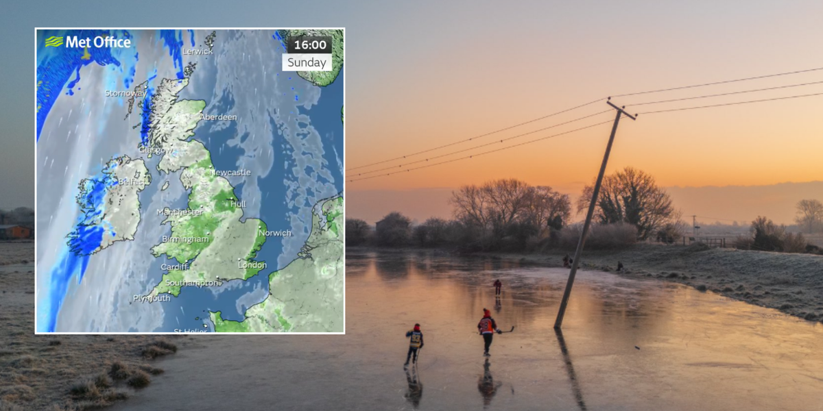 NextImg:UK weather: Freezing fog engulfs Britain after -18C plunge as amber alerts for cold to last another three days