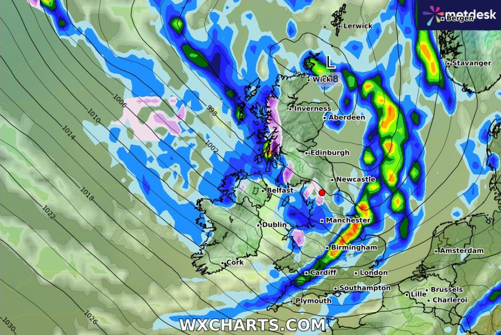 Weather forecast for Monday April 15