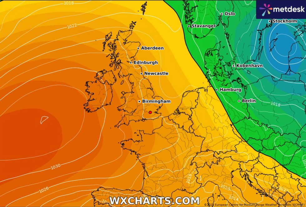 Weather forecast for the last week of April