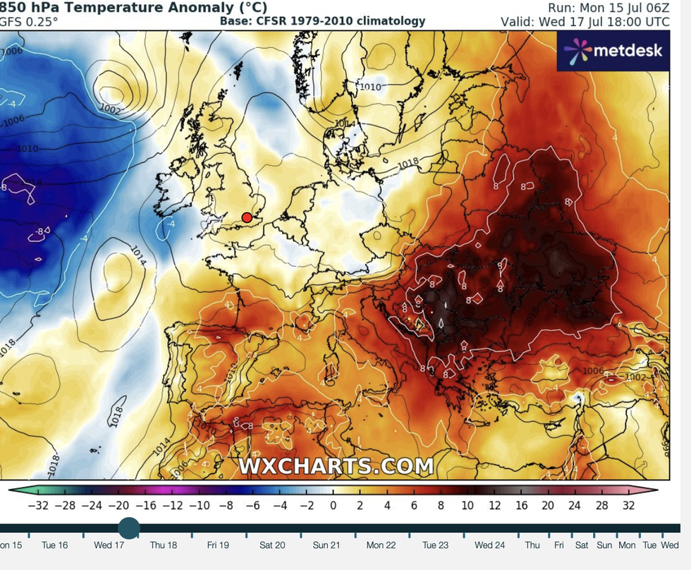Weather forecast July 17