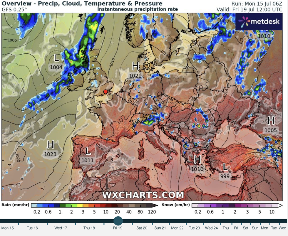 Weather forecast July 19
