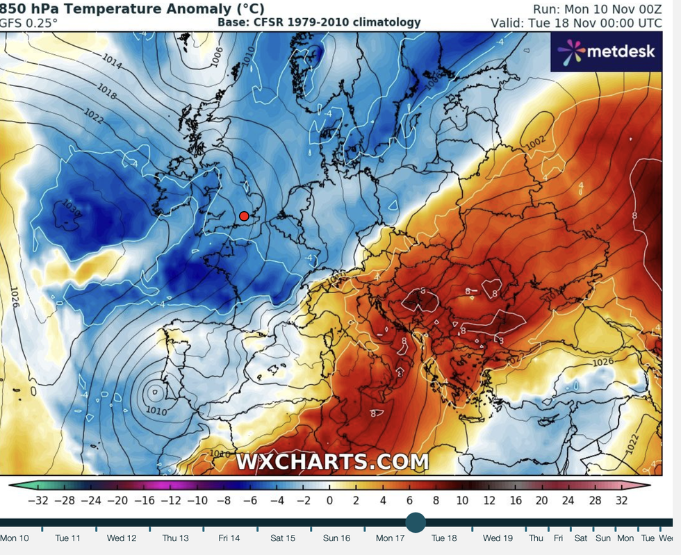 Weather forecast November 12 2025