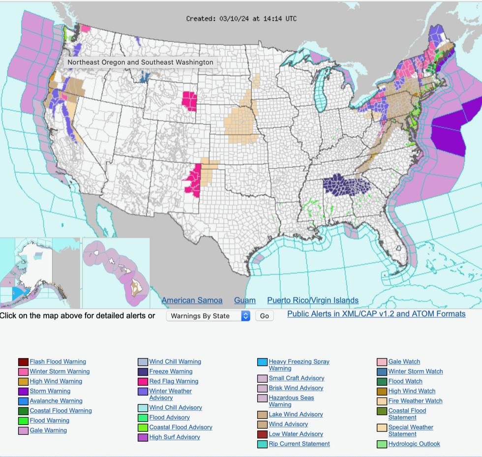 Weather forecast US