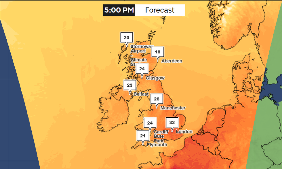 UK weather: Freak 'marine heatwave' will fuel 34C weekend as Britain hit with fireblast summer