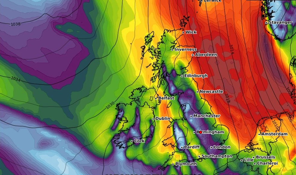Weather image of warm temperatures across the UK