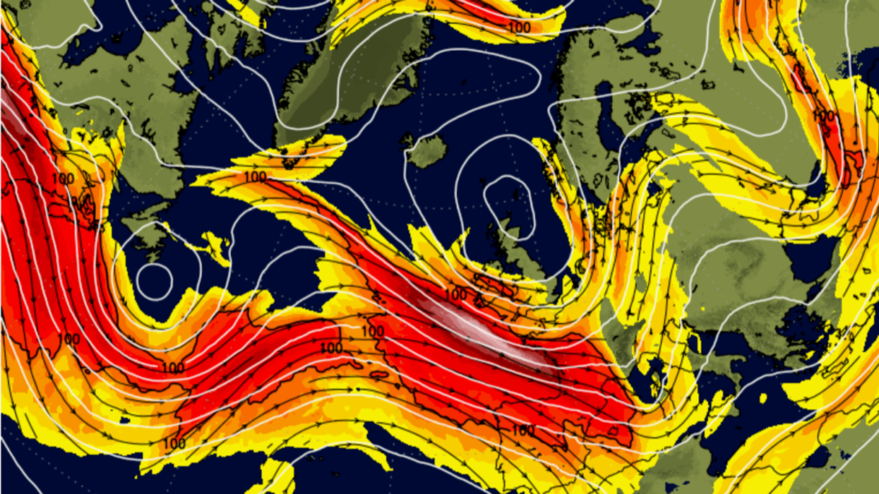 Weather jet streak storm alert