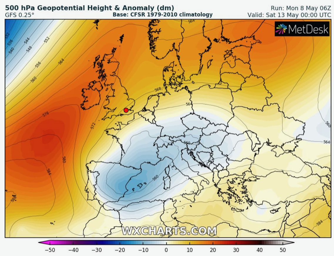 Weather map for May 13, 2023