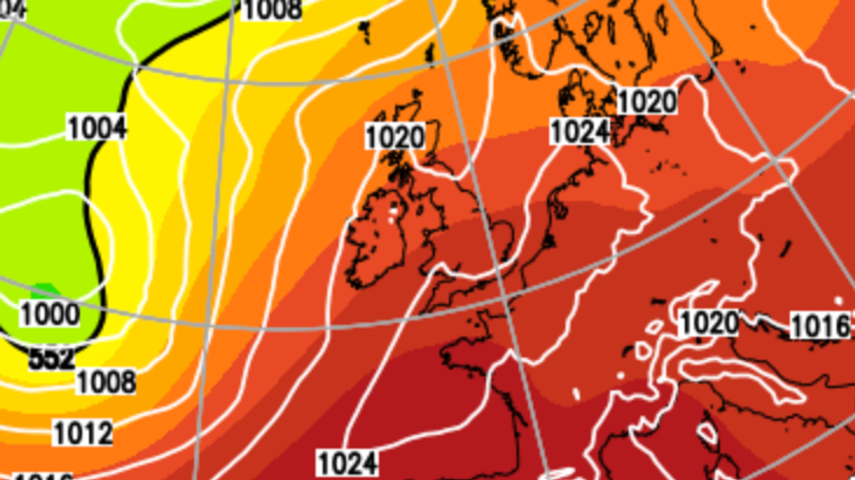 Weather map of Britain