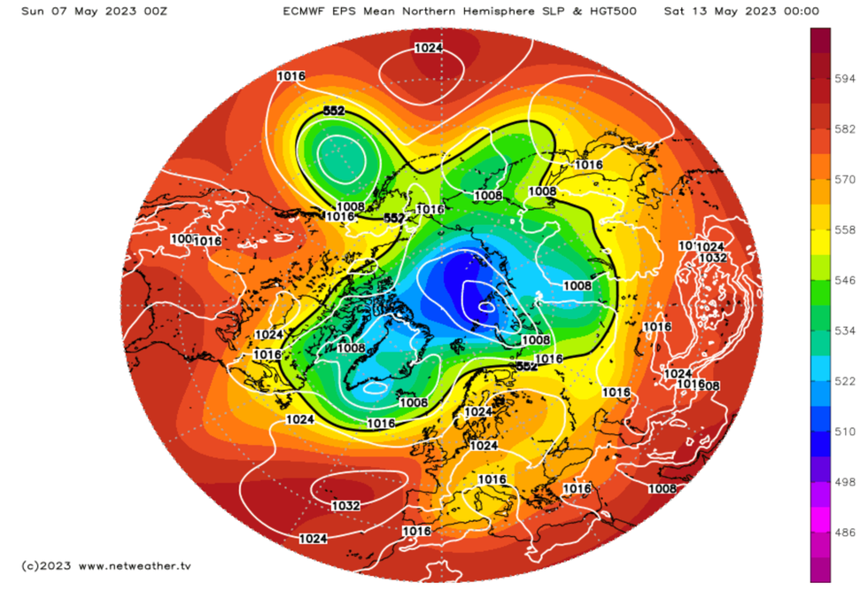 Weather map of heatwave across the globe