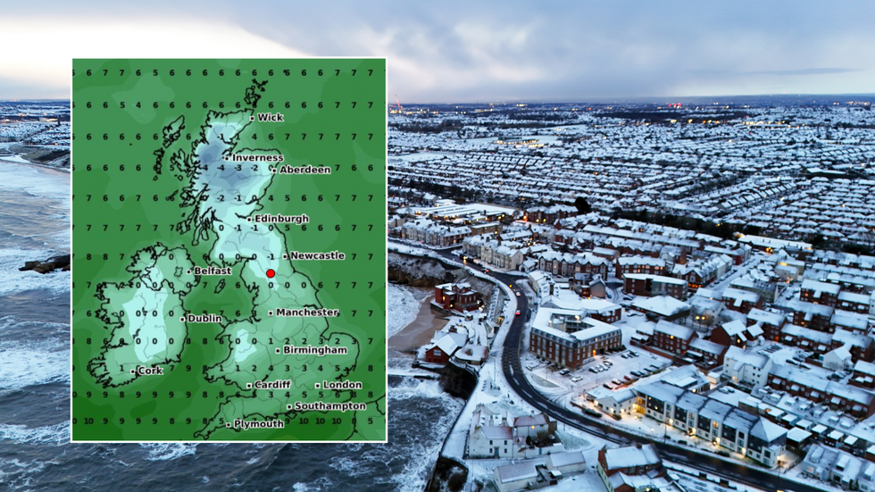 Weather map/snow