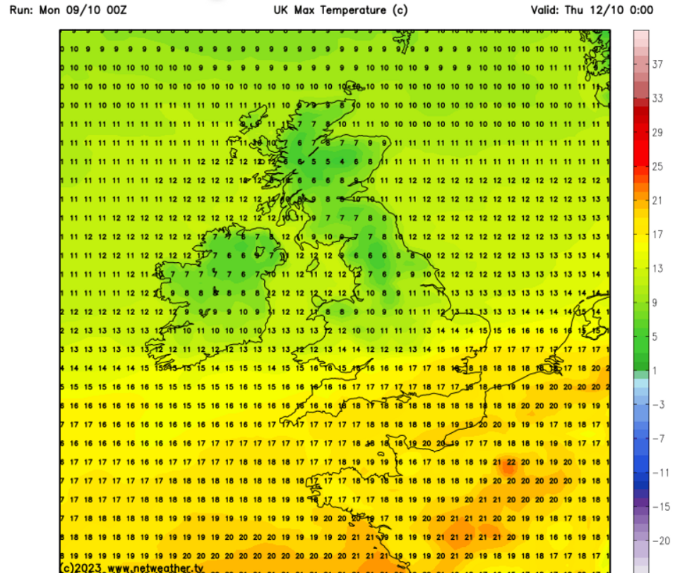 UK cold weather Exact date 