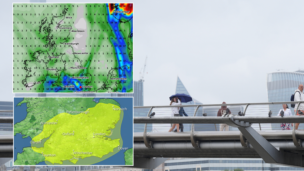 Weather maps/Rainy London