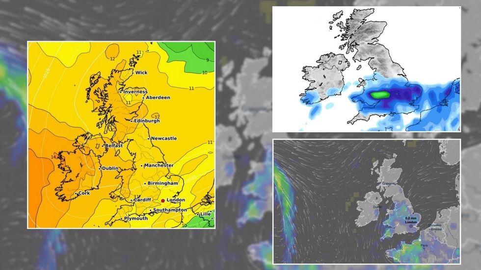 UK weather Anticyclone 'smack bang' over Britain brings warm