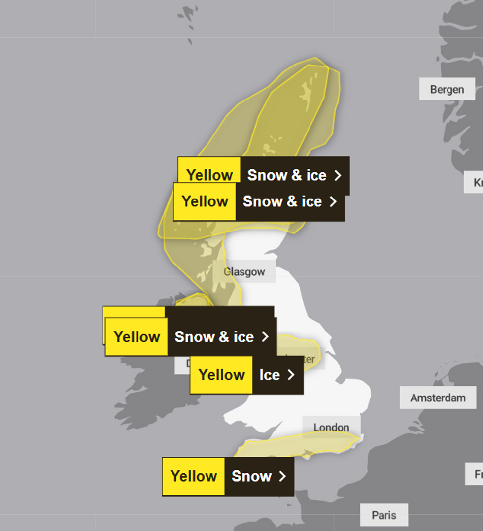 Weather warnings Met Office