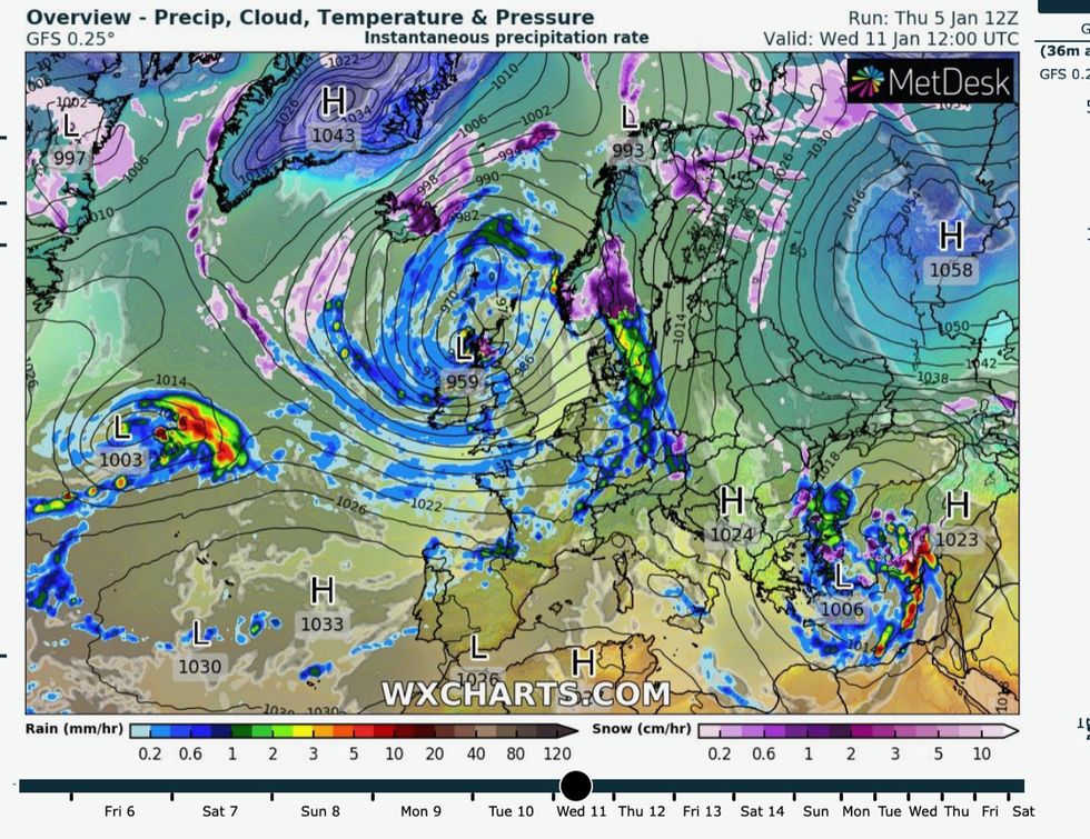 Weather watch: UK is facing a winter deluge with strong winds and torrential rain lasting weeks