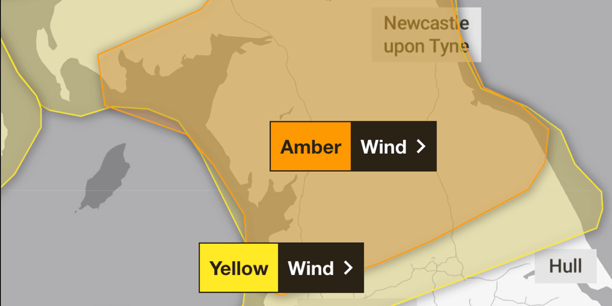 Met Office issues rare ‘danger to life’ amber alert as Storm Dave to bring hurricane-force winds Met Office issues rare ‘danger to life’ amber alert as Storm Dave to bring hurricane-force winds