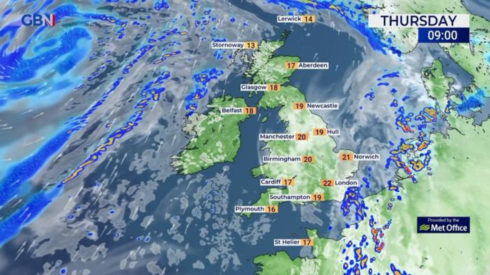 UK weather: Dry and bright for many today with some showers in the northwest