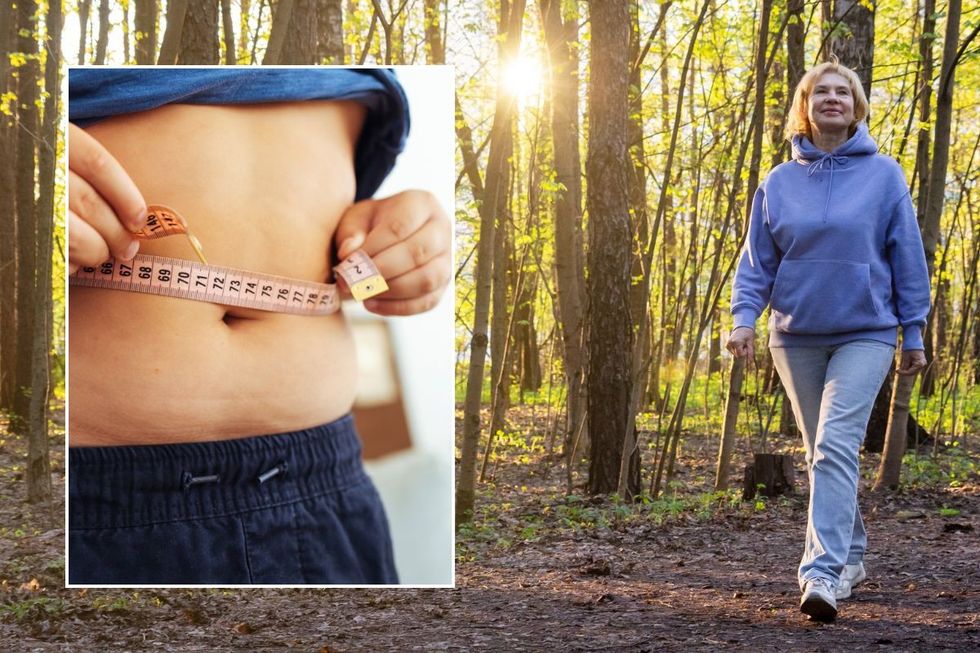 weight loss woman stock images