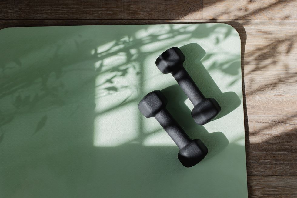 Weights on floor stock