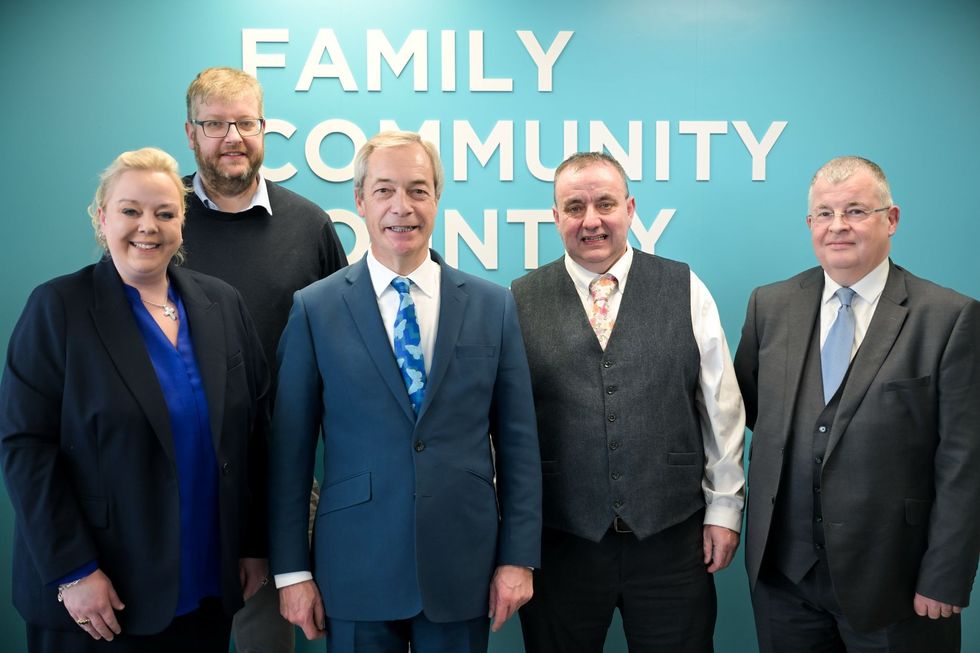 Welsh councillors and Farage