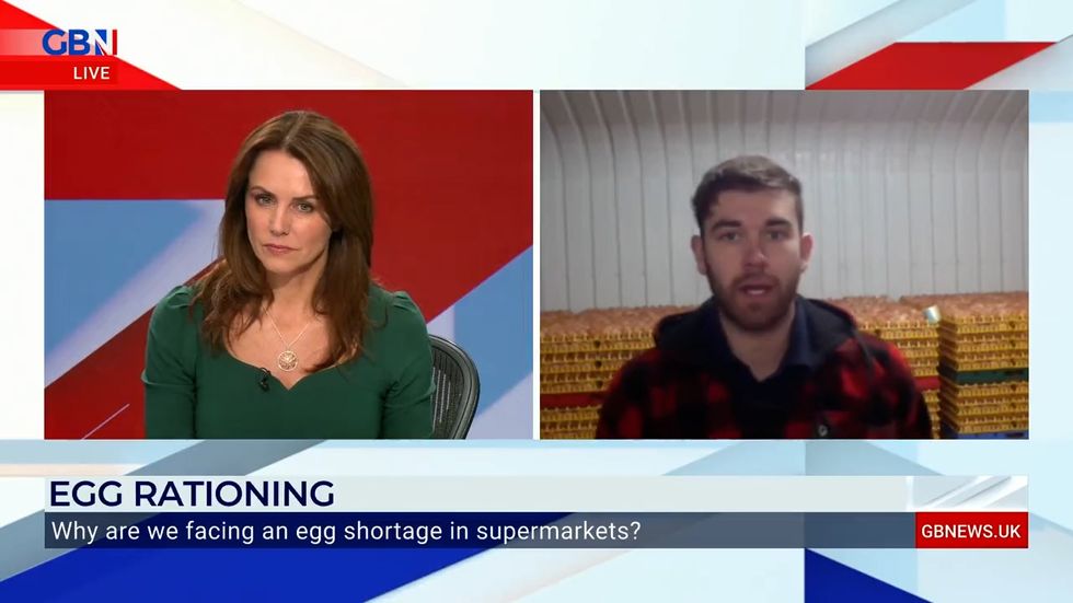 Welsh farmer Ioan Humphreys speaking with Bev Turner