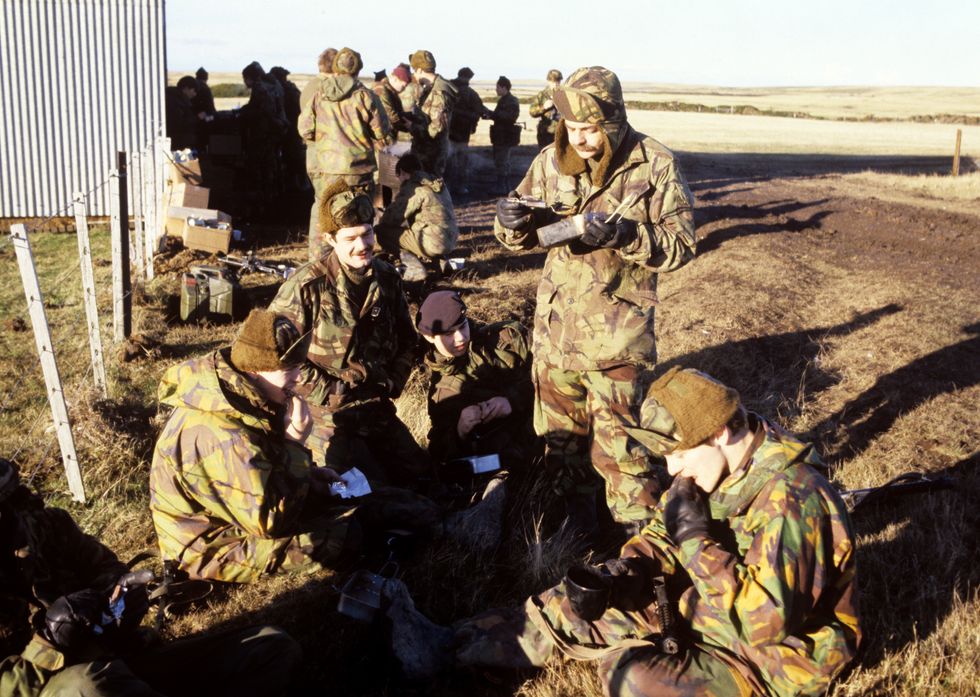 Welsh Guards with the British Falkland Islands Task Force