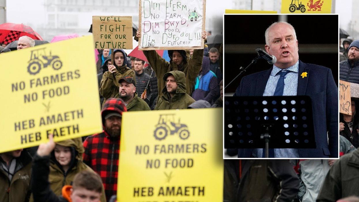 Welsh protest and Andrew RT Davies