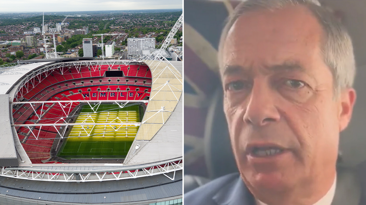 Wembley Stadium and Nigel Farage