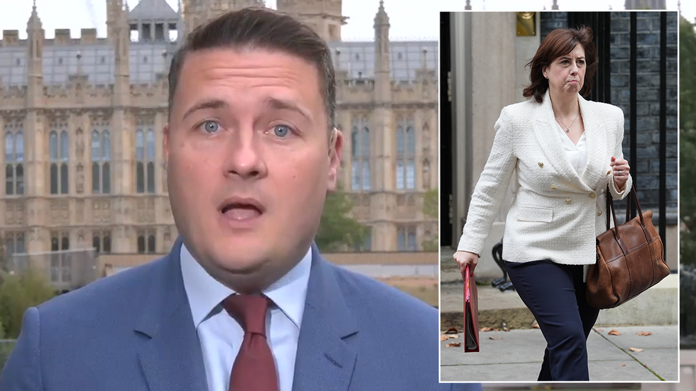 Wes Streeting and an inset image of Lucy Powell