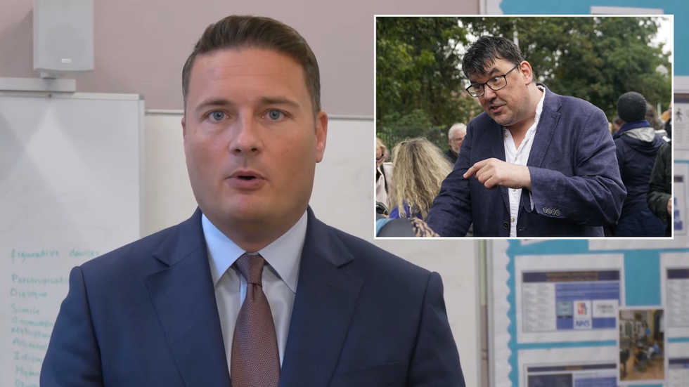 Wes Streeting and Graham Linehan