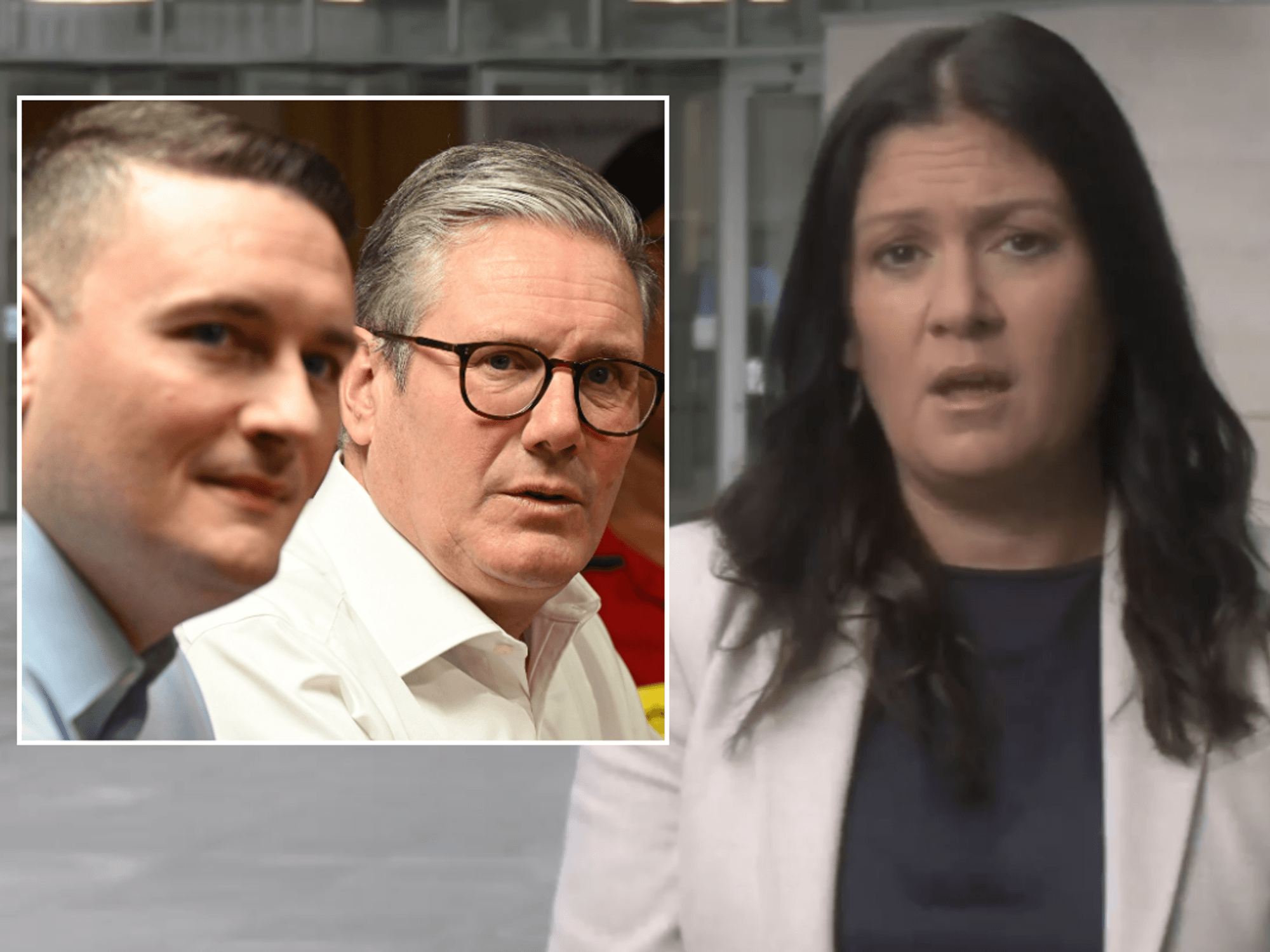 Wes Streeting and Keir Starmer; Lisa Nandy