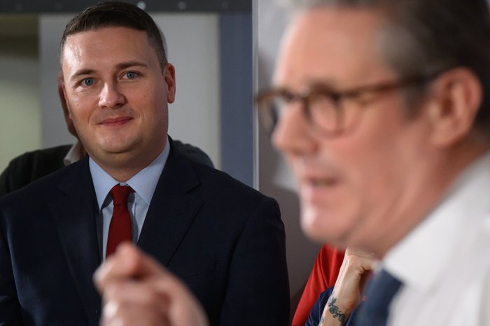 Wes Streeting and Keir Starmer