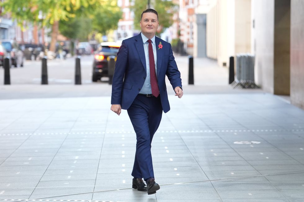 Wes Streeting outside BBC Broadcasting House